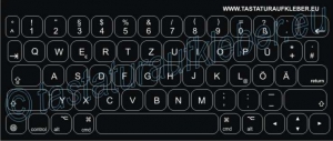 Tastaturaufkleber für Apple iPad Smart Pro Keyboard 9.7 Zoll
