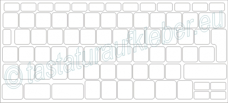 Xiton Tastaturaufkleber White Lettering Keyboardaufkleber mit schwarzem Hintergrund 3Pcs-Deutsch