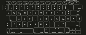 Tastaturaufkleber Deutsch für MacBookAir