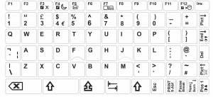 Tastaturaufkleber ENGLISCH (UK)