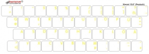 Tastaturaufkleber Deutsch für XIAOMI MI Notebook Pro 15.6 Zoll