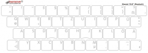 Tastaturaufkleber Deutsch für XIAOMI MI Notebook Pro 15.6 Zoll