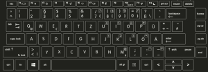 Tastaturaufkleber für HP Probook 440, Tastaturlayout DEUTSCH