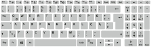 Tastaturaufkleber, Tastaturlayout Deutsch, für Acer Aspire 5-Modelle