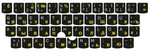 Tastaturaufkleber für Lenovo ThinkPad – Deutsch-Russisches Layout