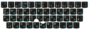 Tastaturaufkleber für Lenovo ThinkPad – Deutsch-Russisches Layout