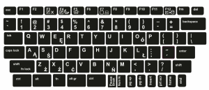 Tastaturaufkleber Polnisch (Qwerty)