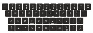 Tastaturaufkleber Englisch (US) für Air, iMac, Magic Keyboard & MacBook Air/Pro