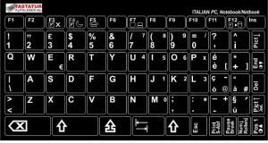 Tastaturaufkleber Italienisch
