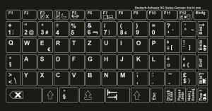 TASTATURAUFKLEBER Deutsch(Schweiz SG) MAXI