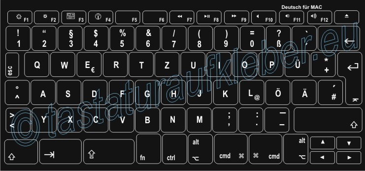 Gazechimp Deutsch Buchstaben Tastaturaufkleber Keyboard Cover für 10-17 Laptop Notebook 